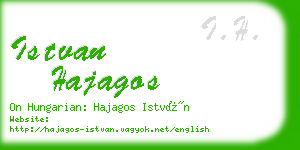 istvan hajagos business card